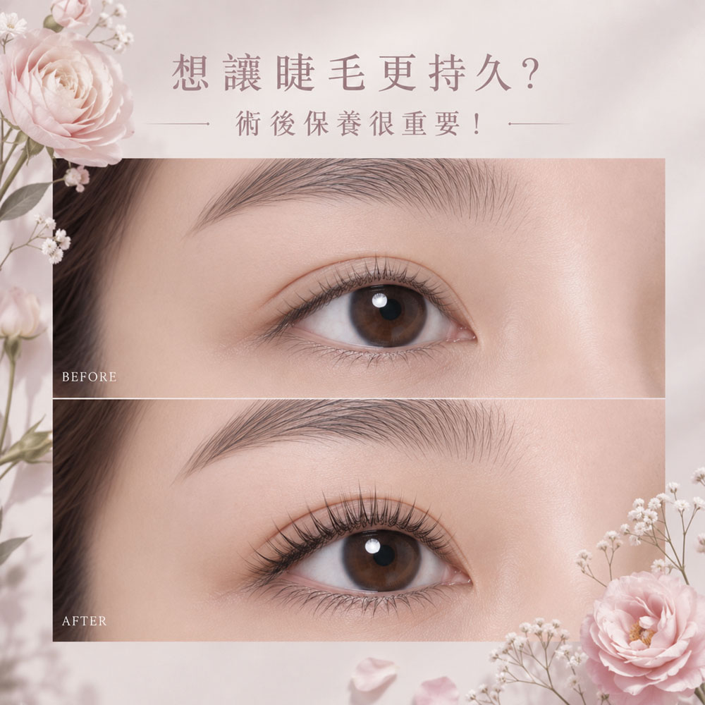 想讓睫毛更持久？術後保養很重要！