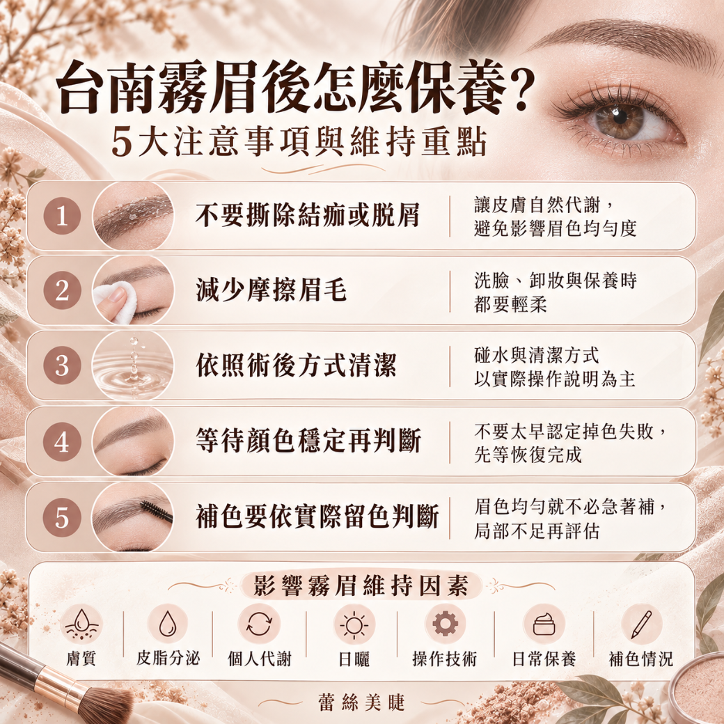 台南霧眉推薦 台南霧眉保養